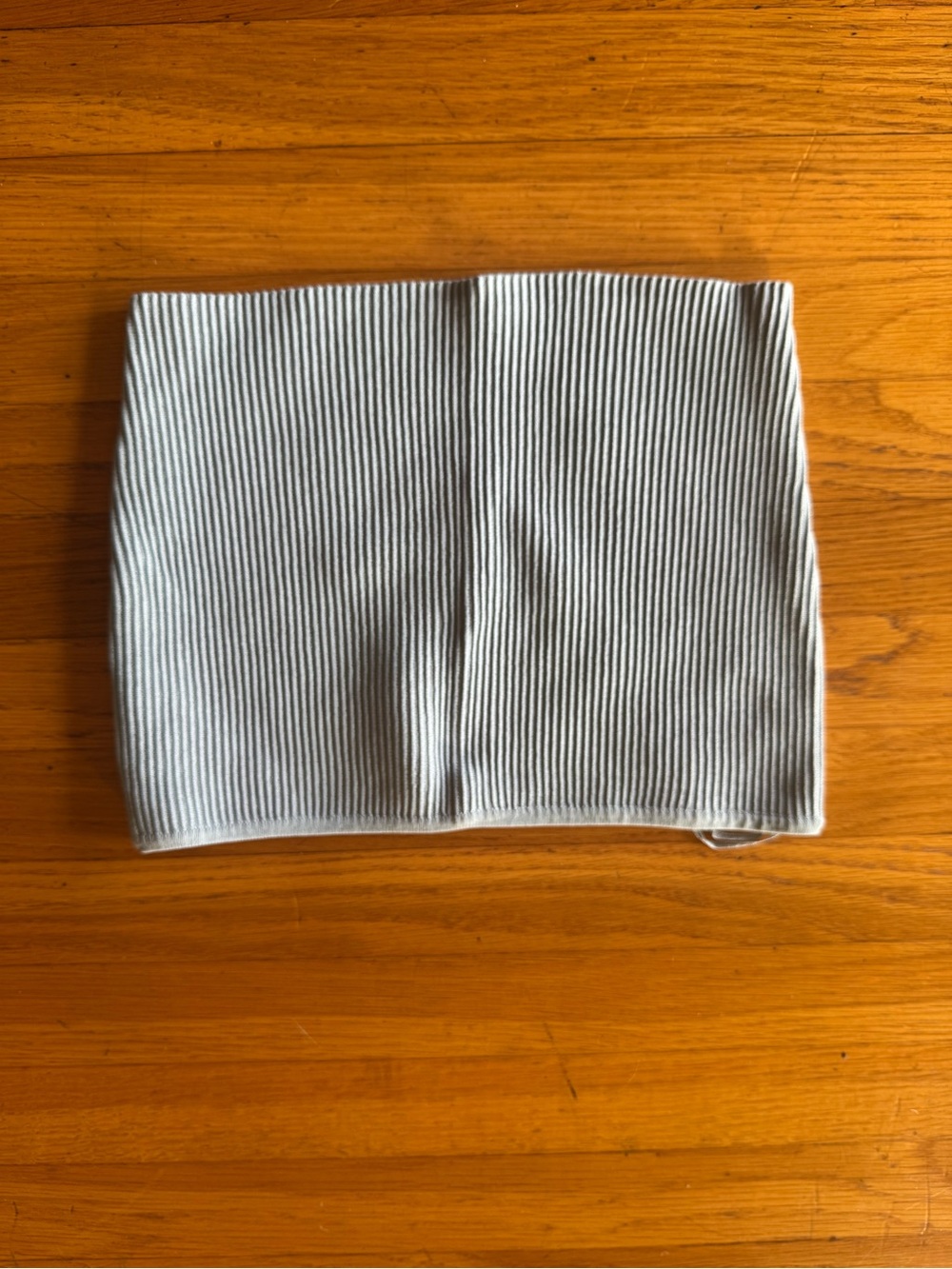 La Hearts Ribbed tube top in Light Gray